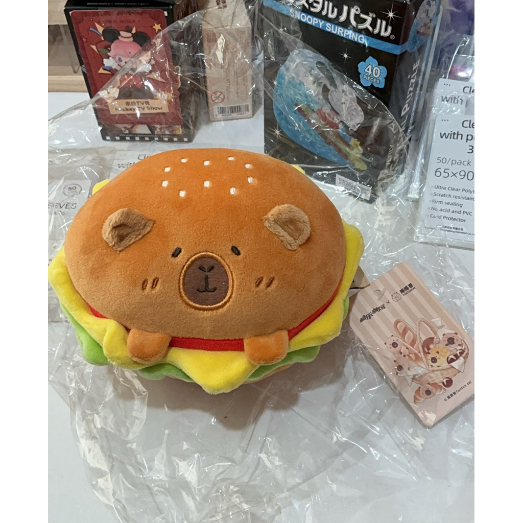 tuntunzai capybara bakery burger boneka capibara