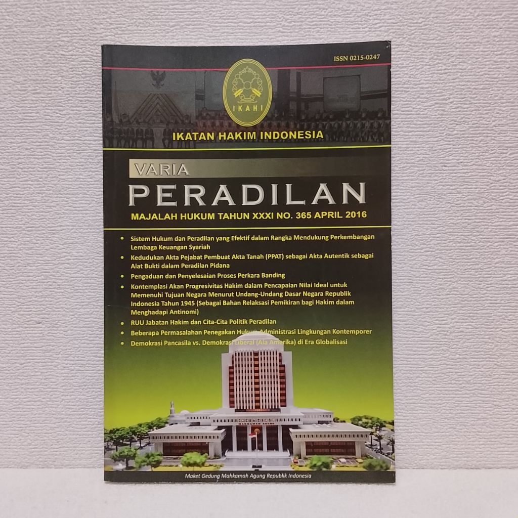 VARIA PERADILAN NO.365 APRIL 2016