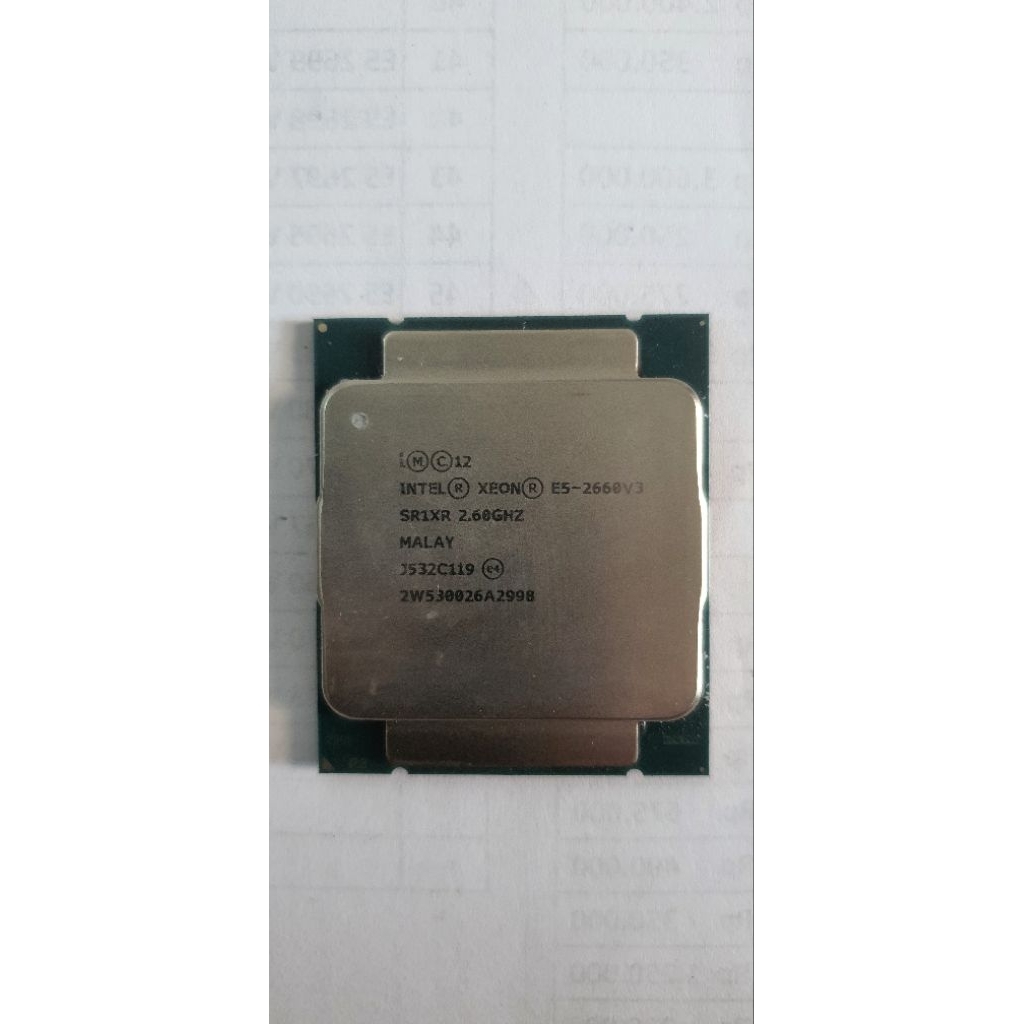 Intel Xeon E5-2660 v3 2.60GHz –10 Core 20 Thread