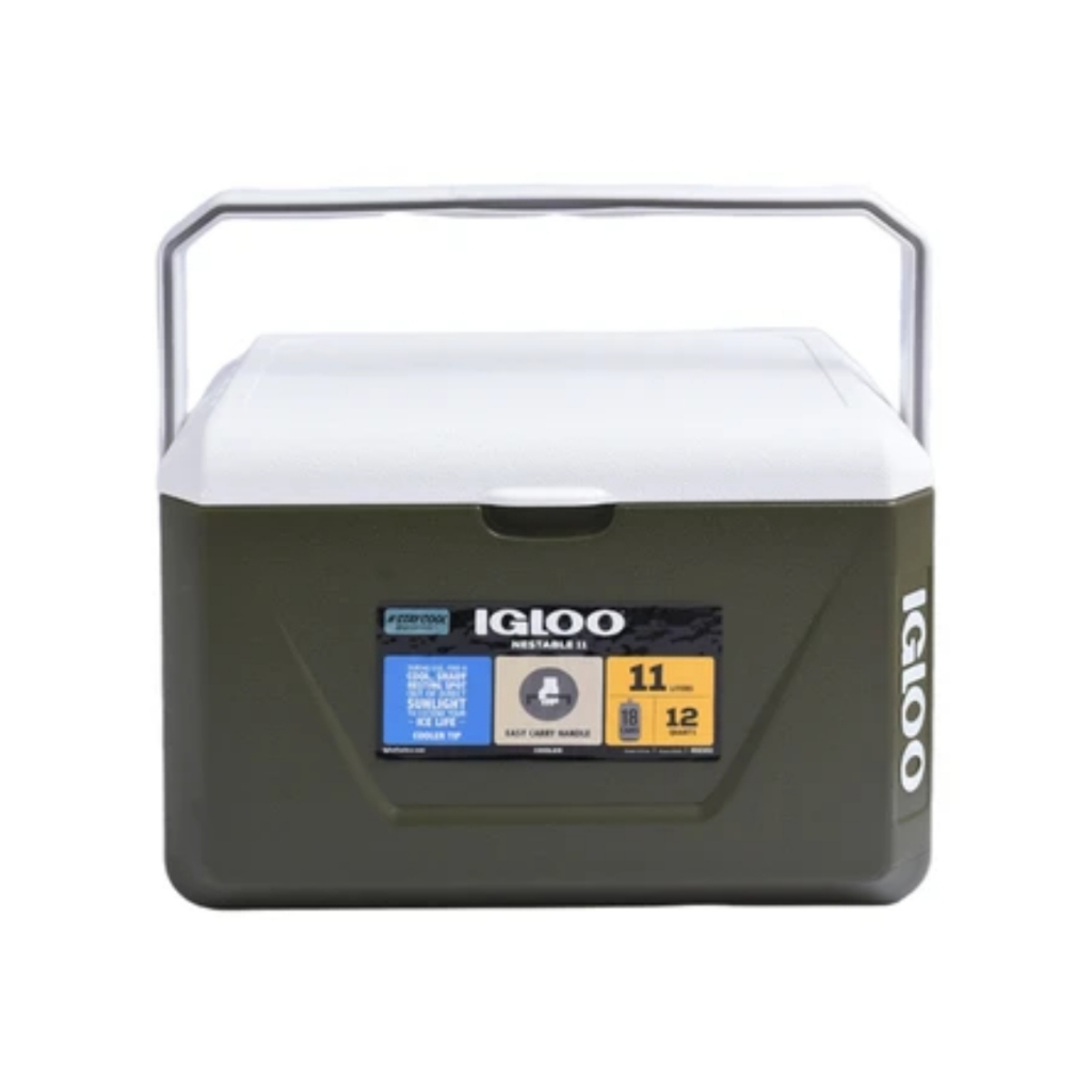Igloo 11 Ltr Cooler Box Nestable - Hijau