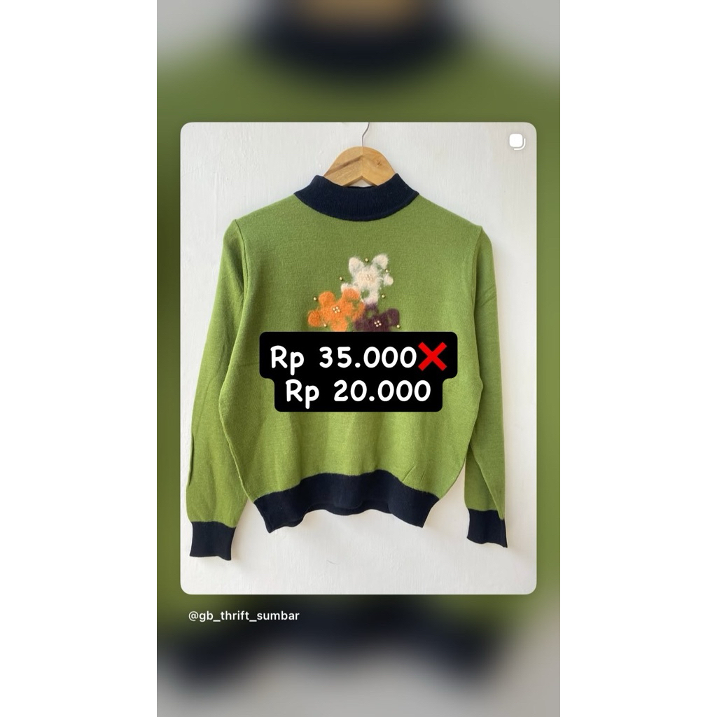Blouse Floral Bunga Bunga