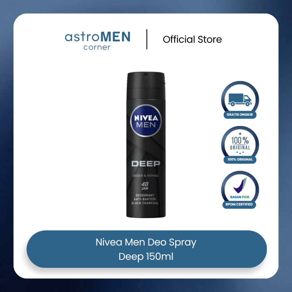 AstroMen - Nivea Men Deo Spray Deep 150ml