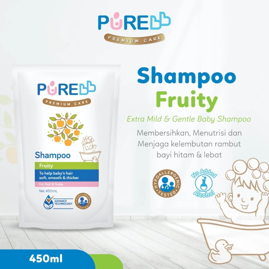 Purebb shampoo 230 ml/450 ml