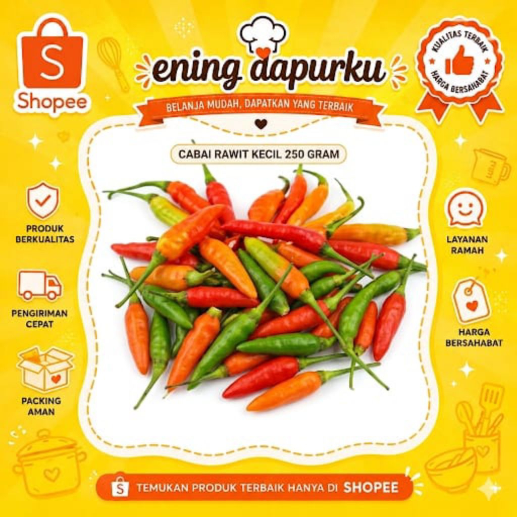 Cabe Rawit kecil 250 gram