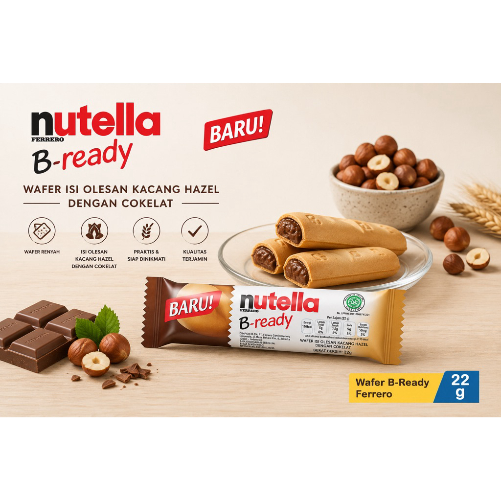 Nutella B-Ready Ferrero 22 Gram