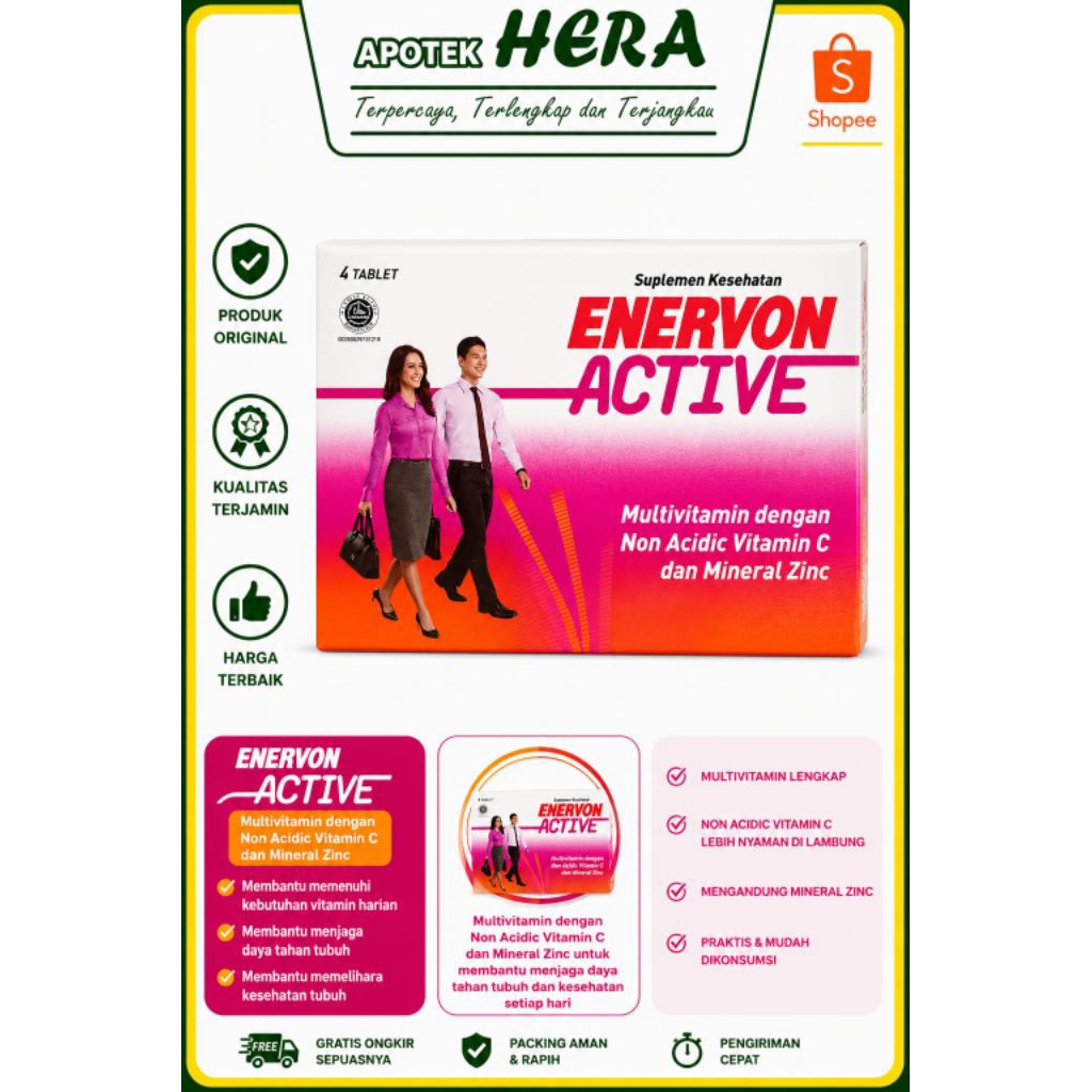 Enervon Active 4 Tablet Suplement Kesehatan