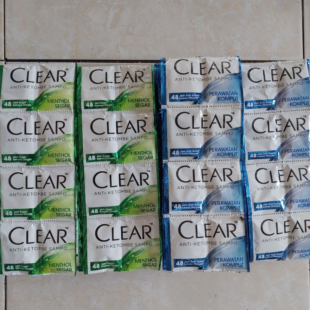 Shampoo Sachet Clear 24pcs - ALL Variant
