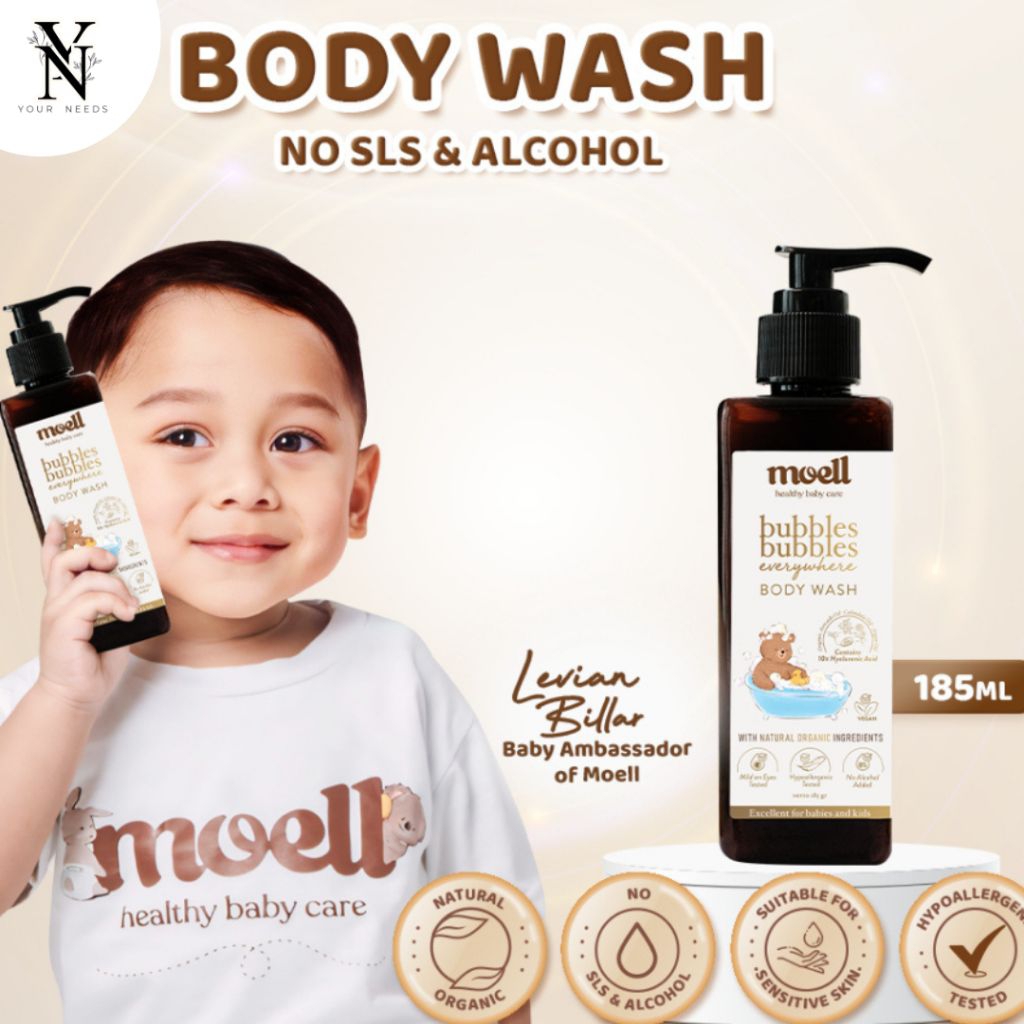 Moell Bubbles Bubbles Everywhere Body Wash 185ml | Yourneeds_19