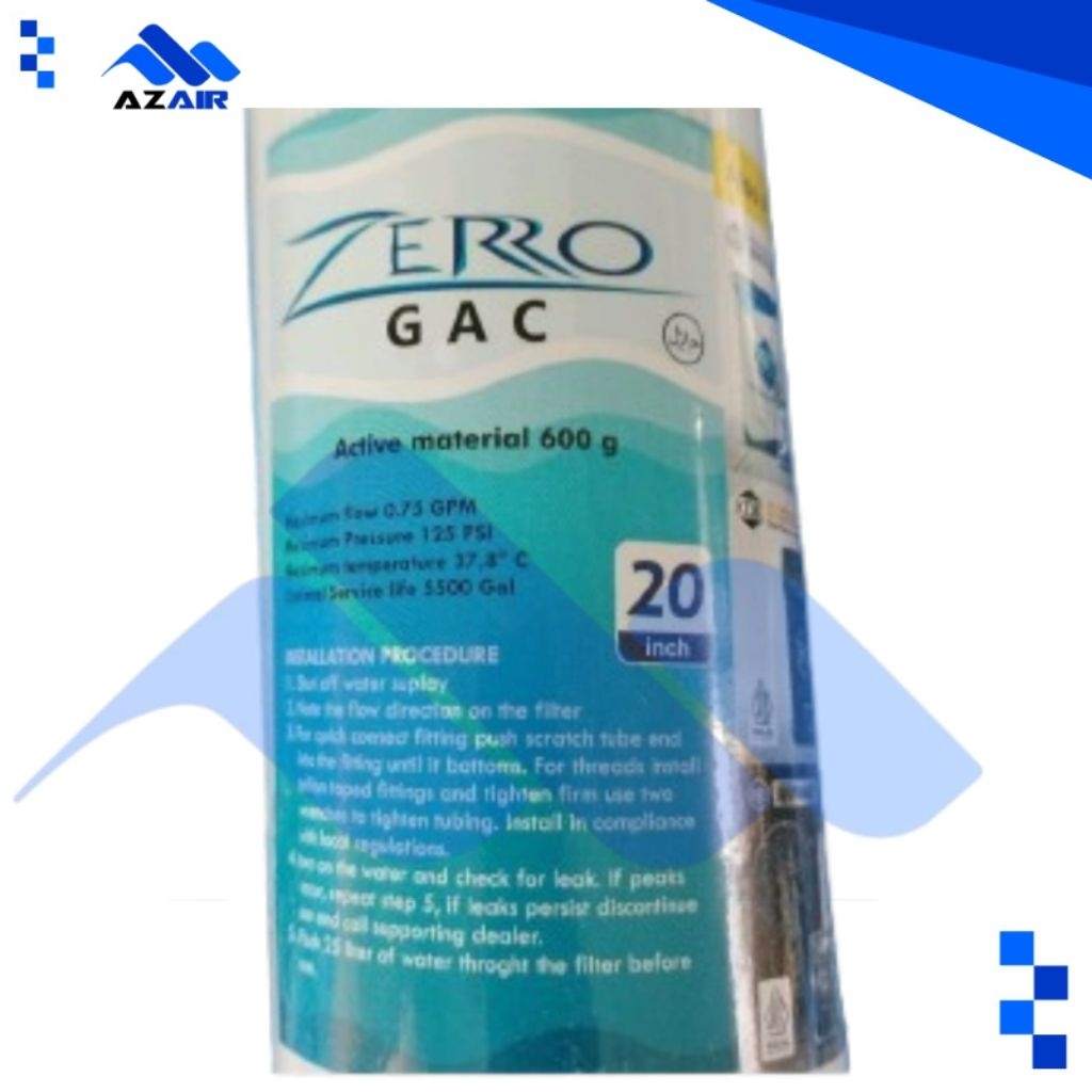 GAC zero 20"inch Granular Activated Carbon