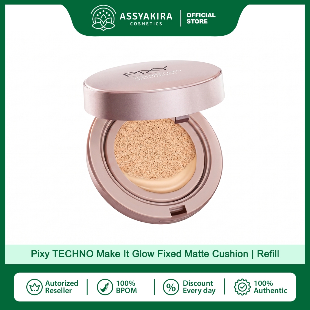 Pixy TECHNO Make It Glow Fixed Matte Cushion | Refill