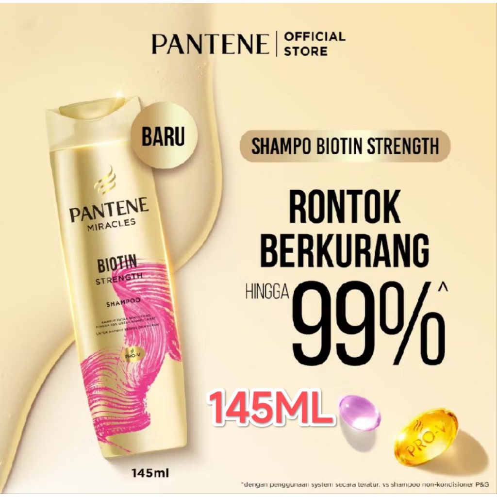 Pantene Shampoo Miracles Biotin 145ml