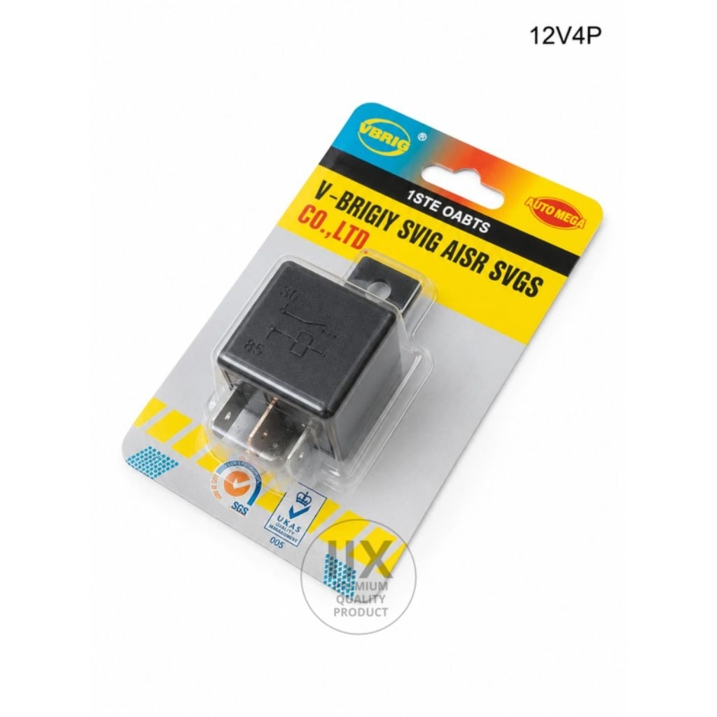 RELAY 12V4P VBRIG UNIVERSAL