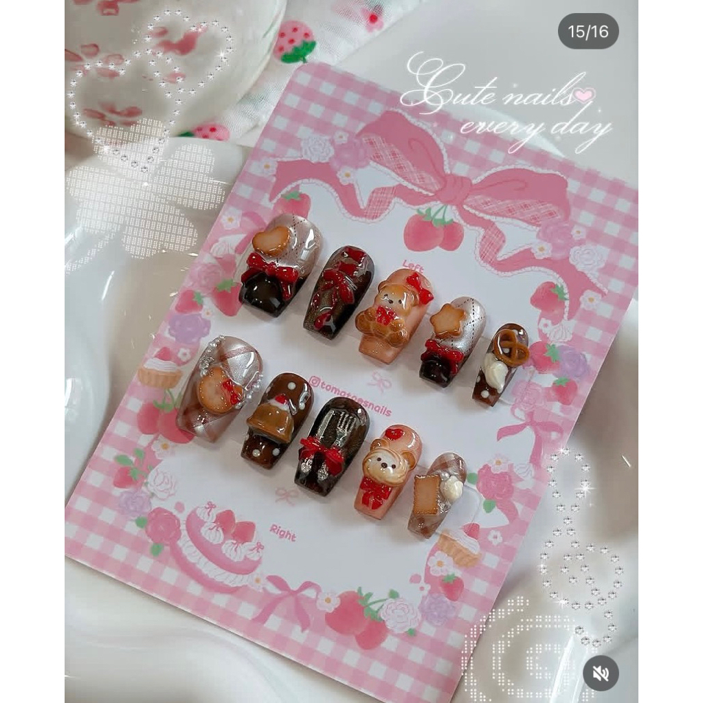 Sweet Dessert Press on nail