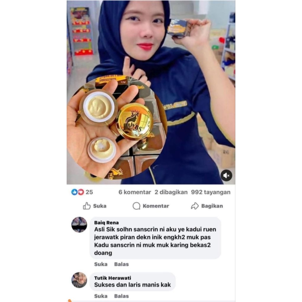 SUNSCREEN WBS COSMETICS