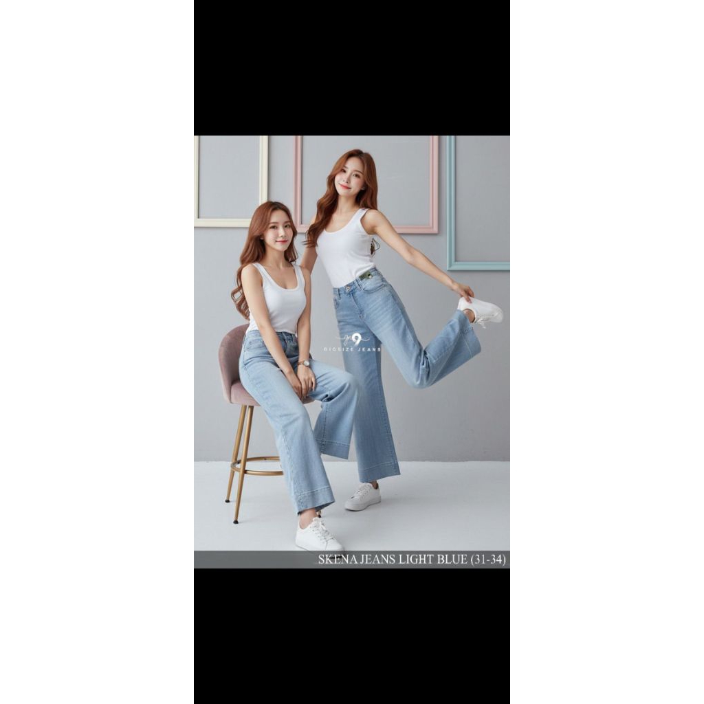 Celana kulot light blu