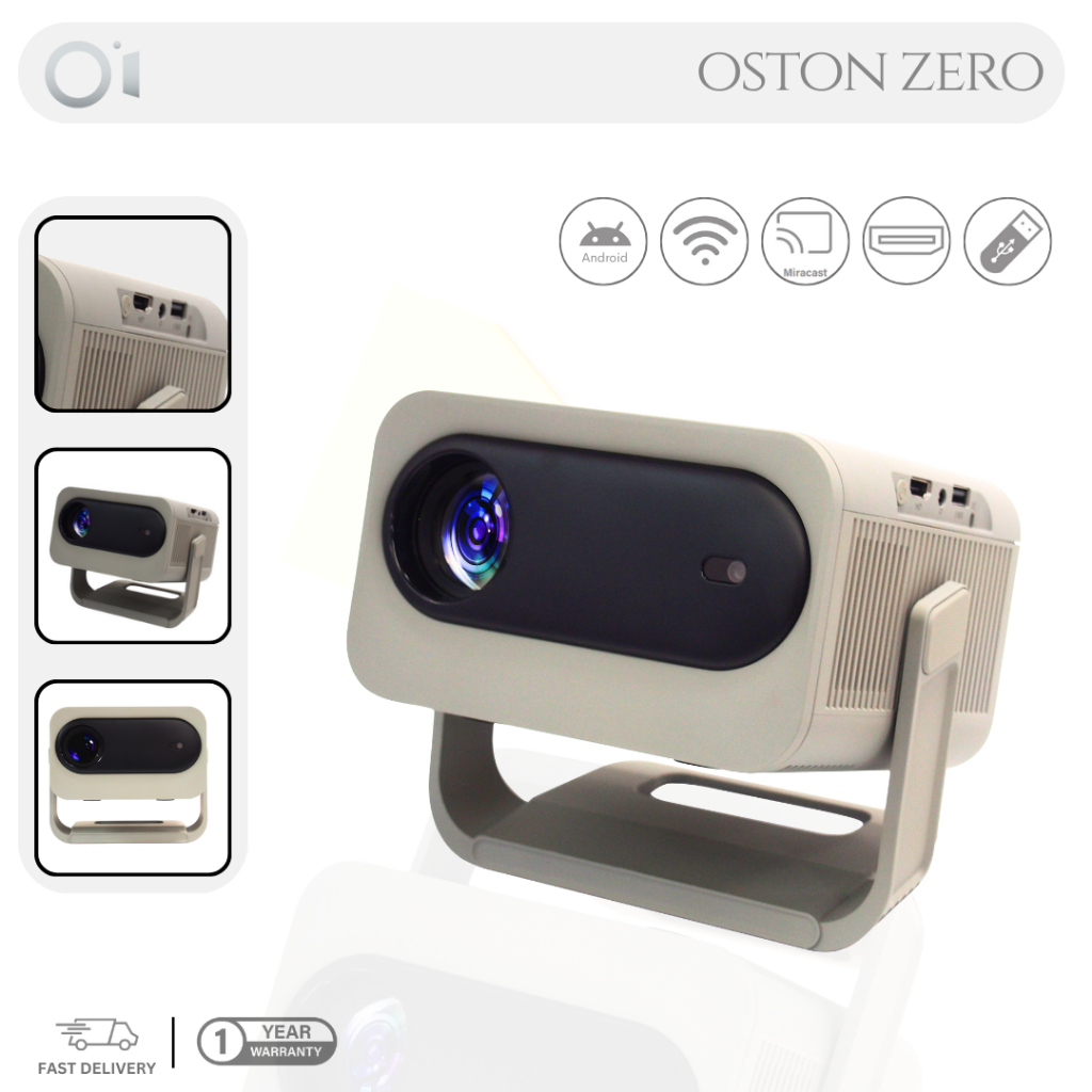 Oston Zero Smart Projector Green Sage 200 ANSI