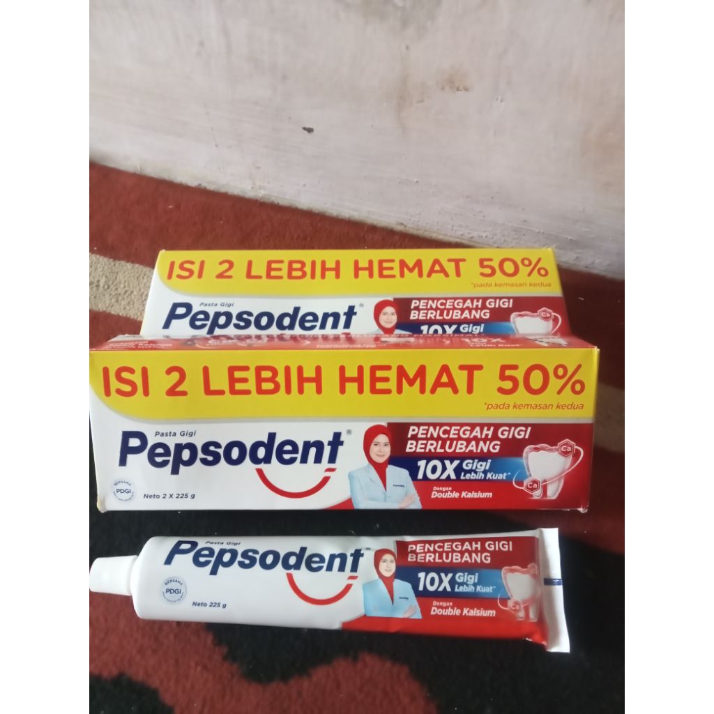pepsodent 1box isi 2pcs jumbo