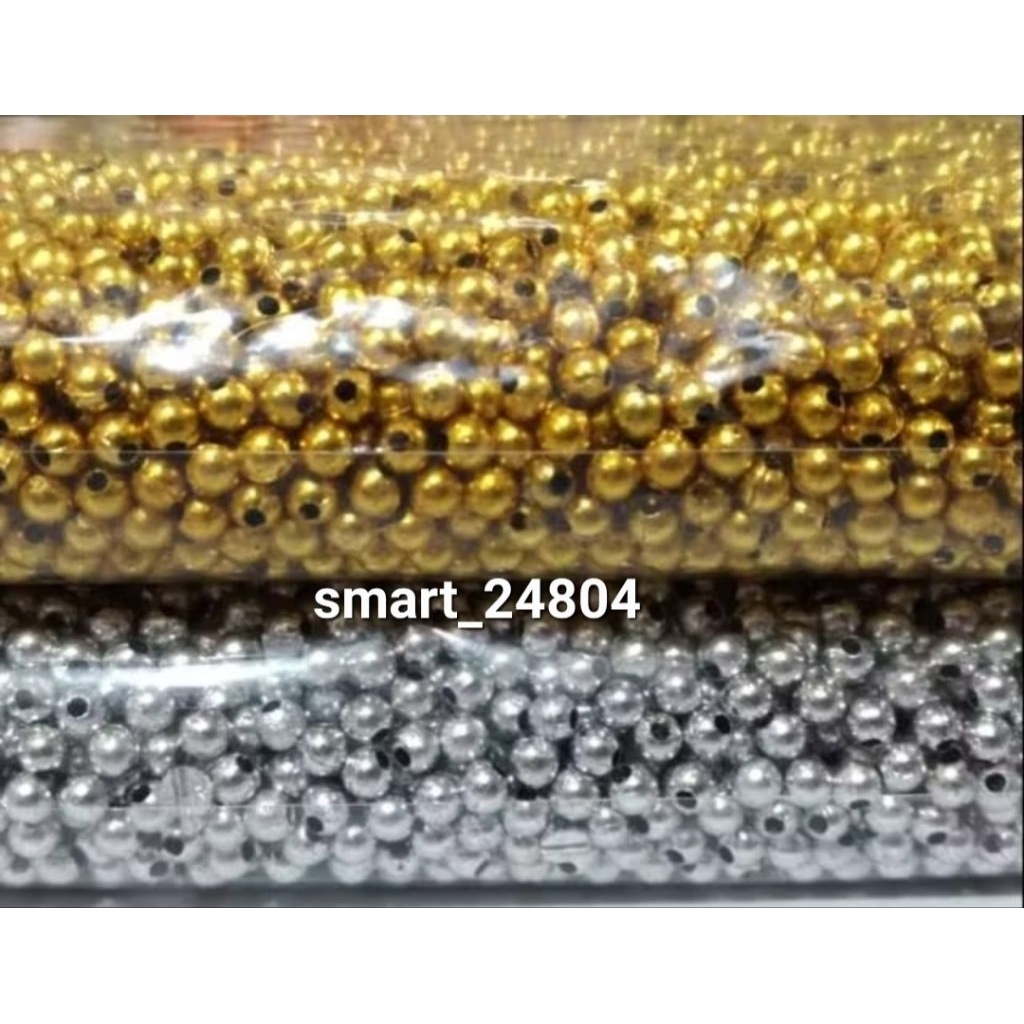 Mutiara 6mm Gold & Silver / Pon