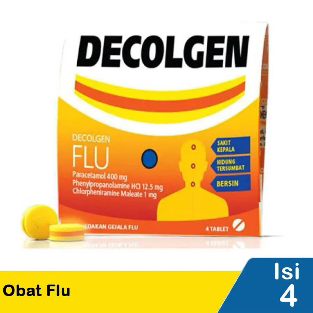 Decolgen Obat Flu 1strip @4tablet