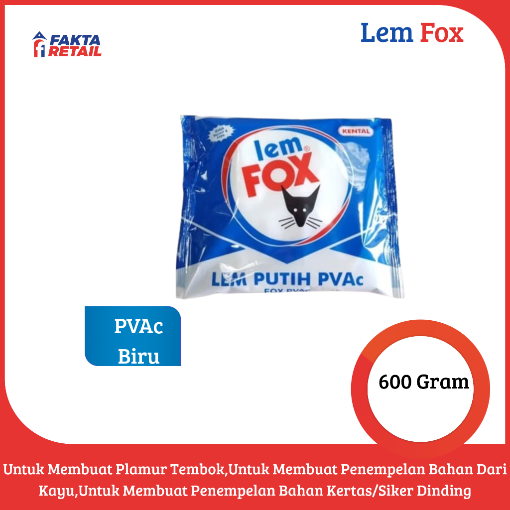 LEM PUTIH FOX 350 GR BESAR