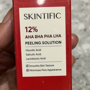 SKINTIFIC 12% AHA BHA PHA LHA PEELING solution-