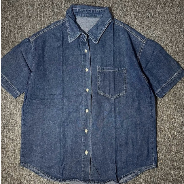 PRELOVED KEMEJA DENIM NAVY