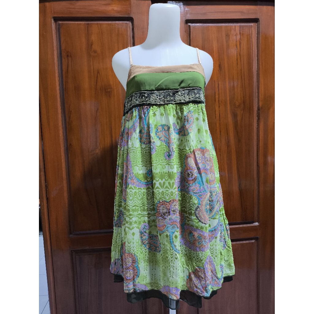Dress Bunga Hijau B.