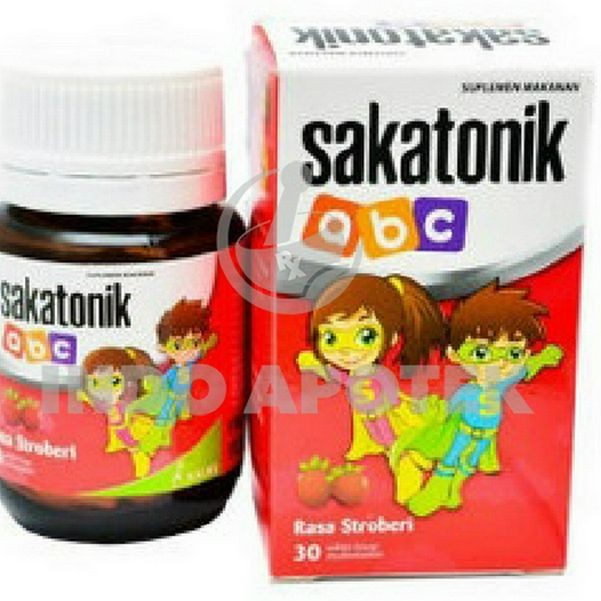 SAKATONIK ABC STRAWBERY 30 TABLET
