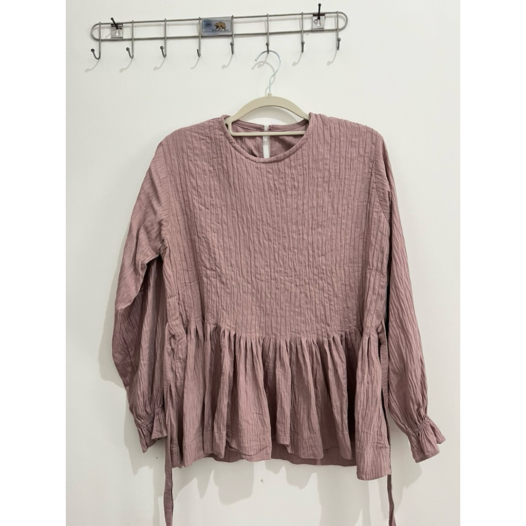 Blouse Pleats Pink