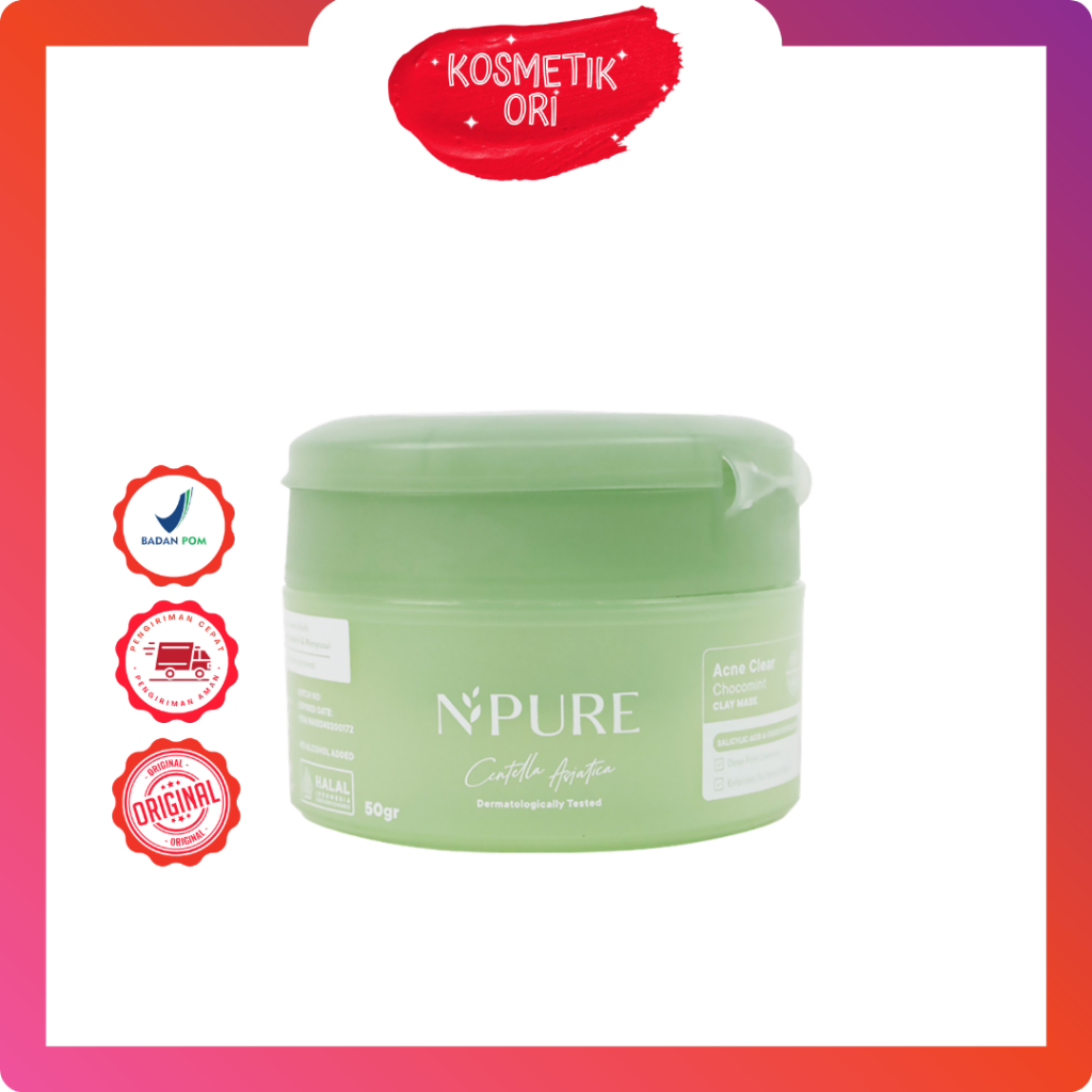 NPURE Clay Mask Centella Asiatica Chocomint