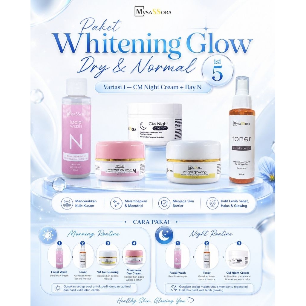 MYSAS PAKET NORMAL WHITENING GLOW