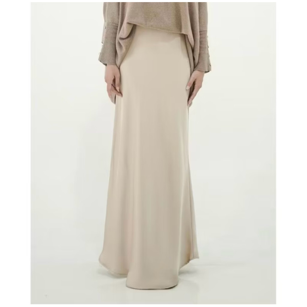 rok satin silk ivory