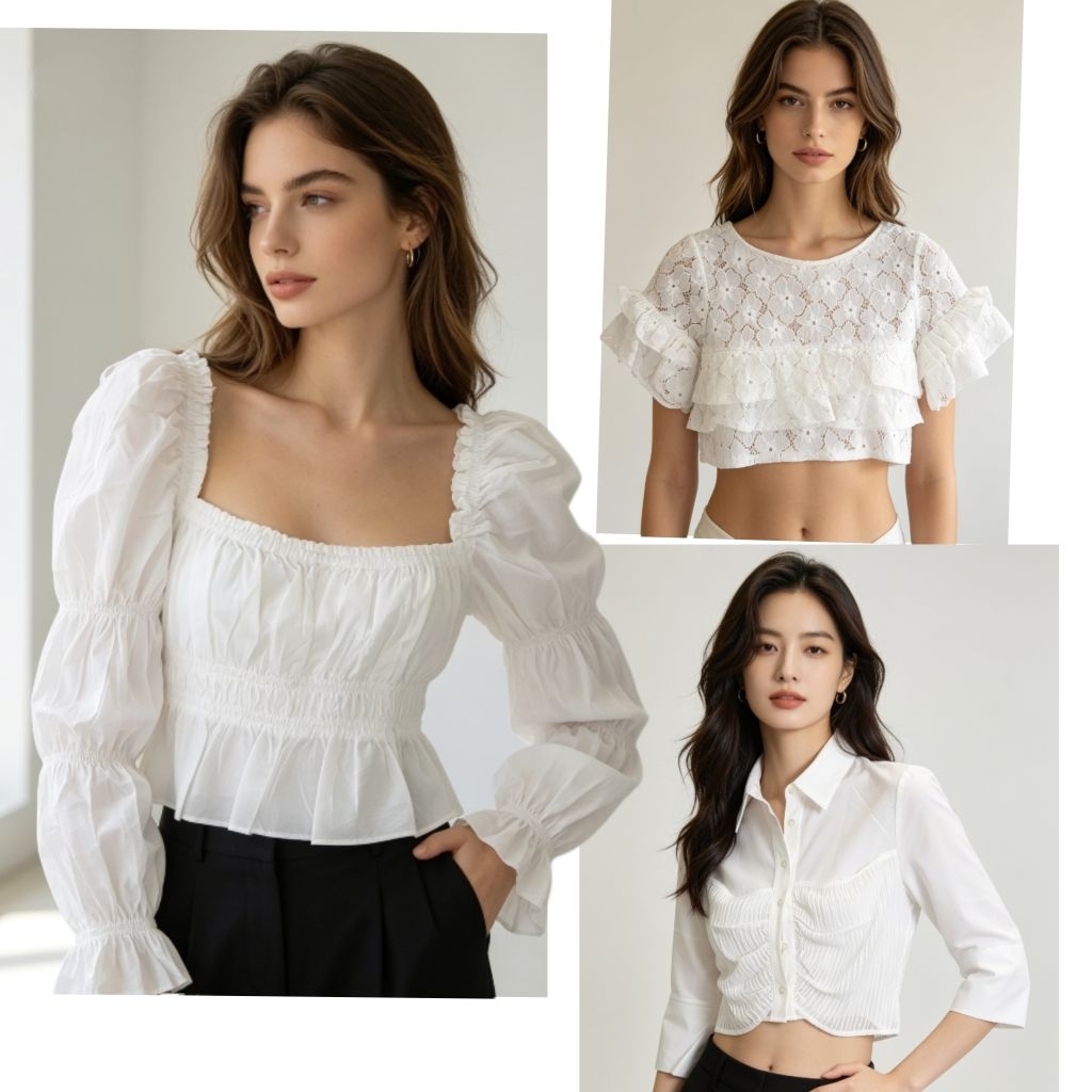 KEMEJA DAN BLOUSE PUTIH