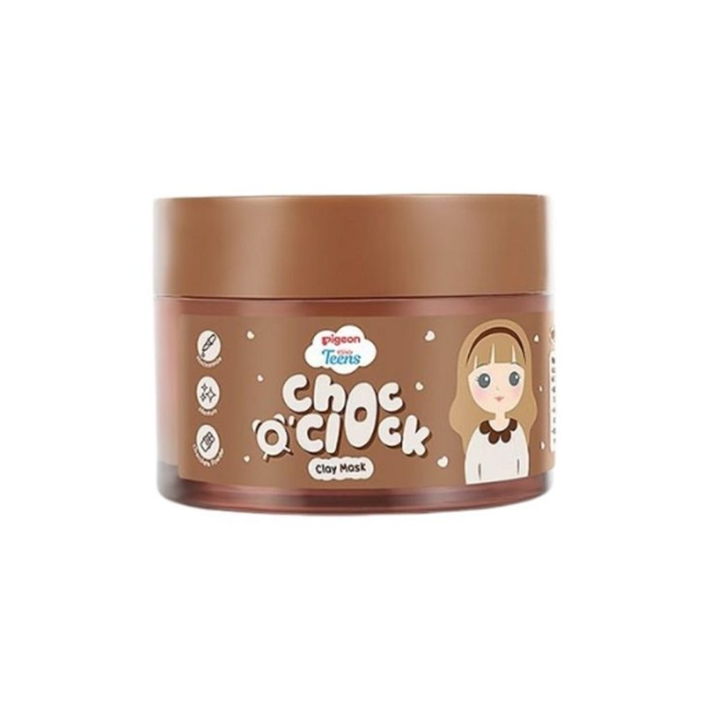 pigeon teens clay mask choc clock