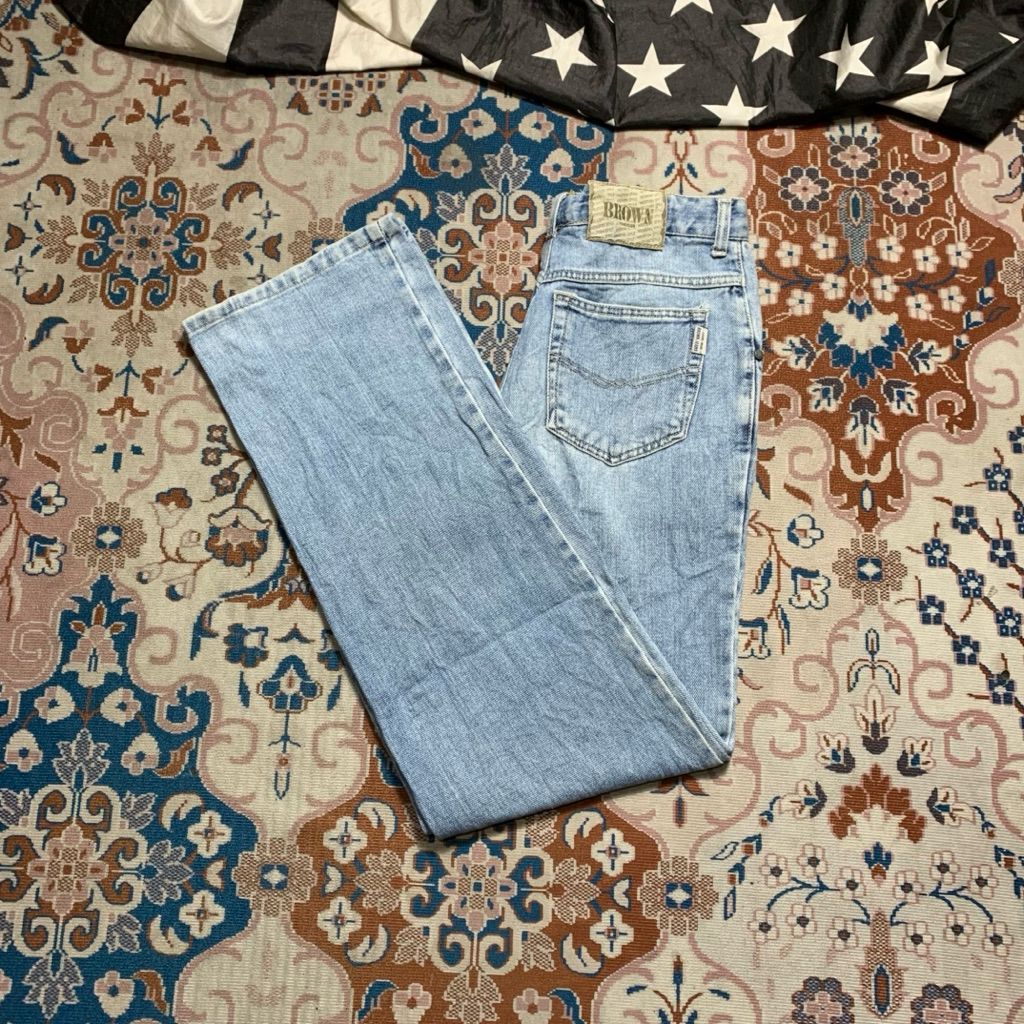 BLUE JEANS BROWN REGULAR FIT