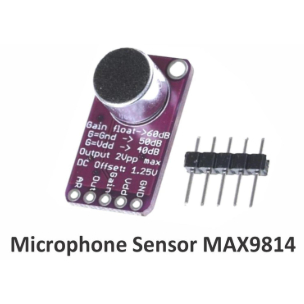 Modul Sensor Mic Microphone MAX9814 Auto Gain Control Audio Amplifier