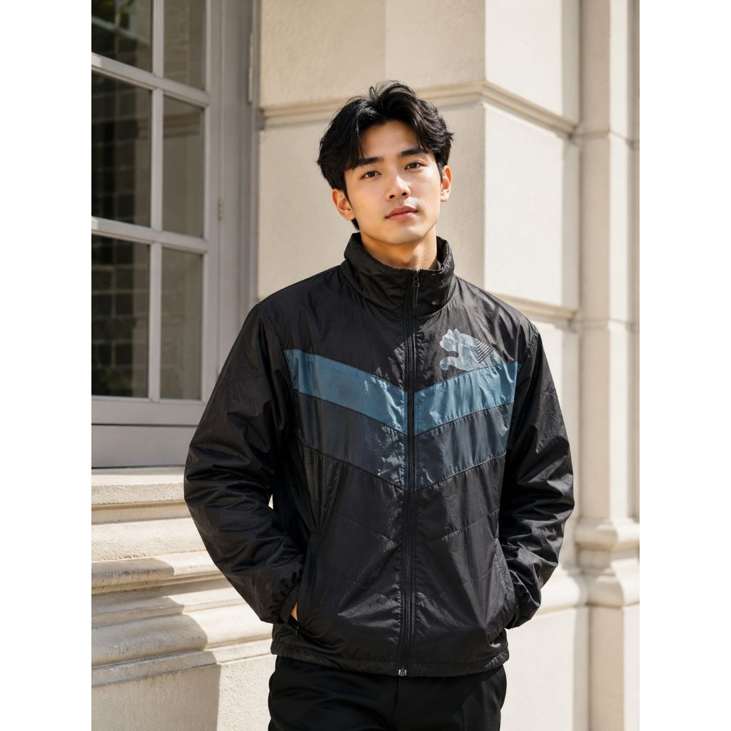 Jacket puffer kasual pum pum