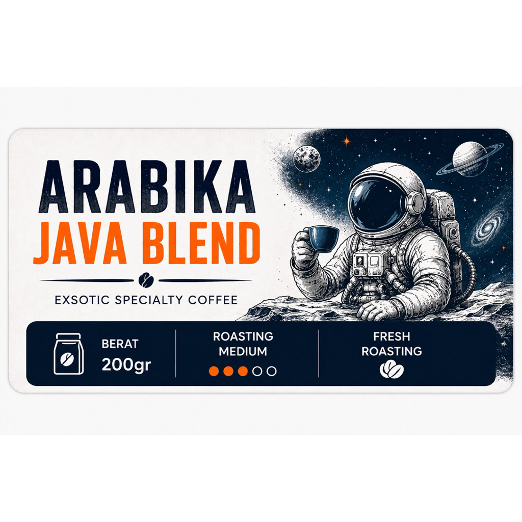 kopi Arabika java blend 100% full arabika espresso 200gr