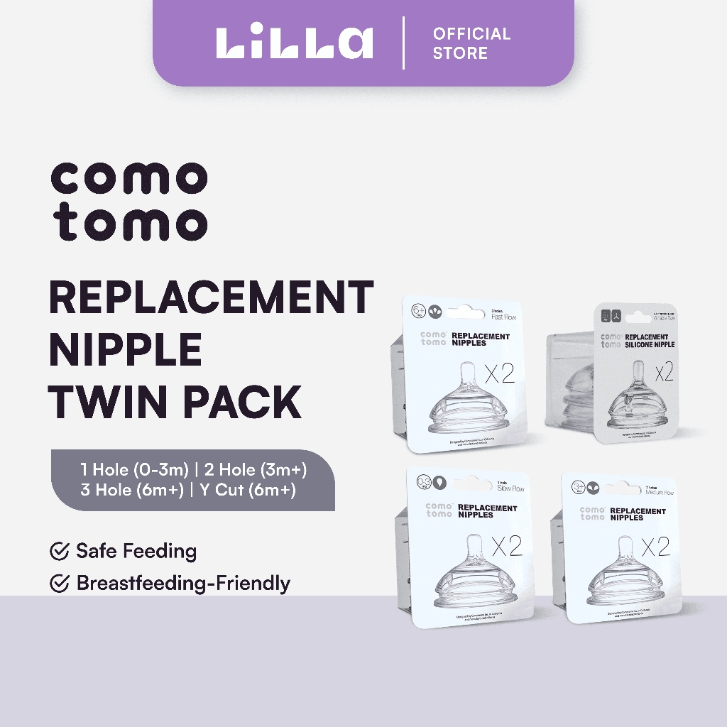 Comotomo - Replacement Nipple Twin Pack