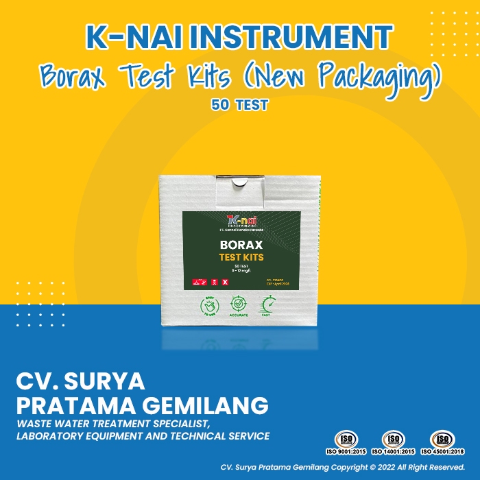 Borax Test Kits 50 Test (New Packaging)
