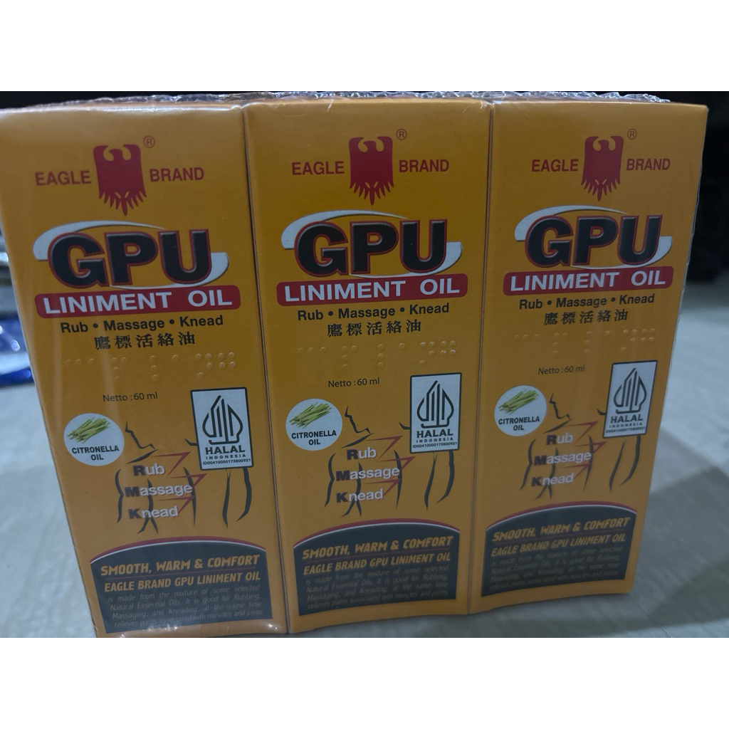 12 pcs Minyak Urut GPU 60ml