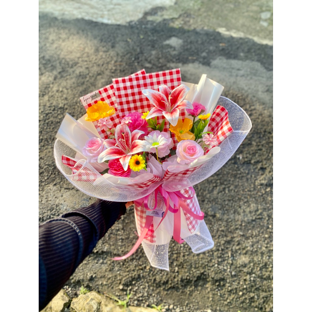 Buket bunga thumbelina by request Bymaza.id