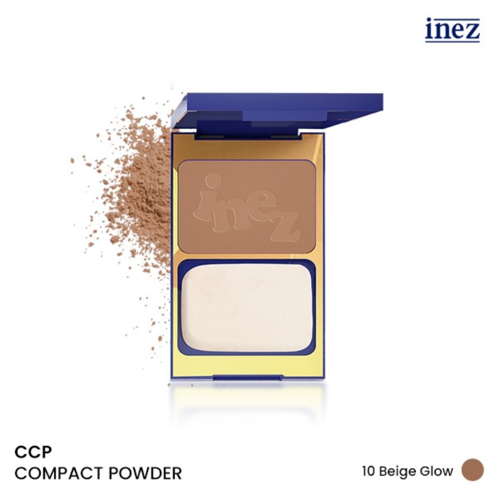 Inez Compact Powder/Bedak Padat - 10 Beige
