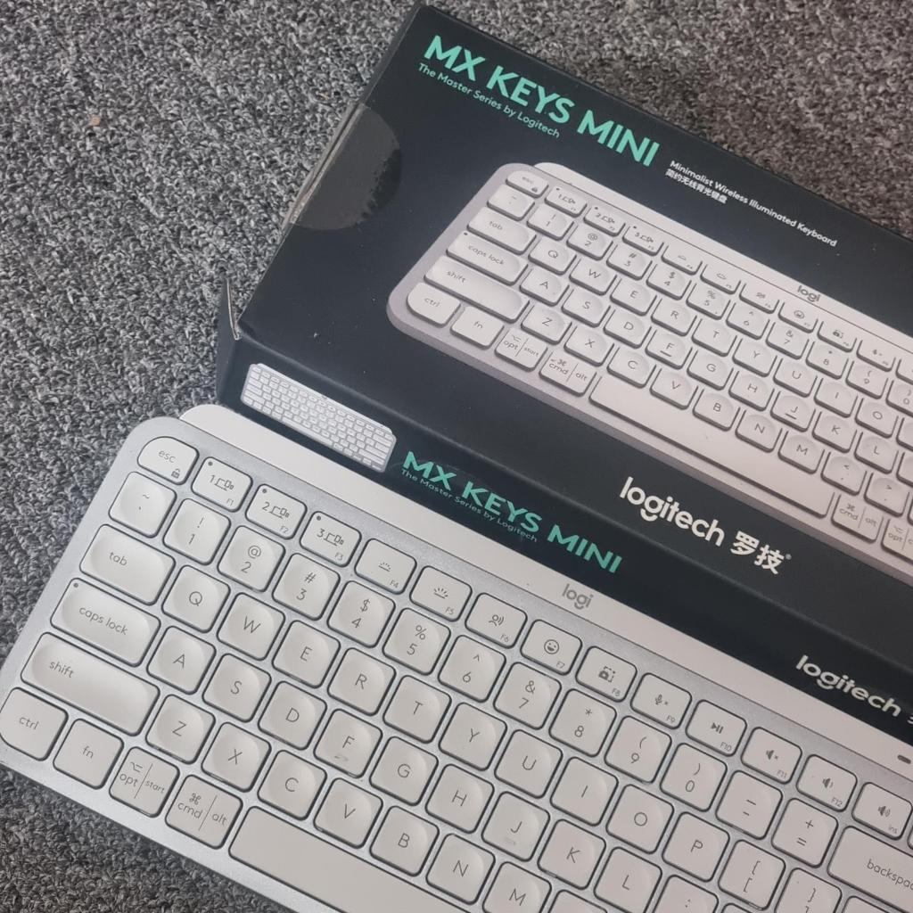 Logitech mx keys mini pale gray / white