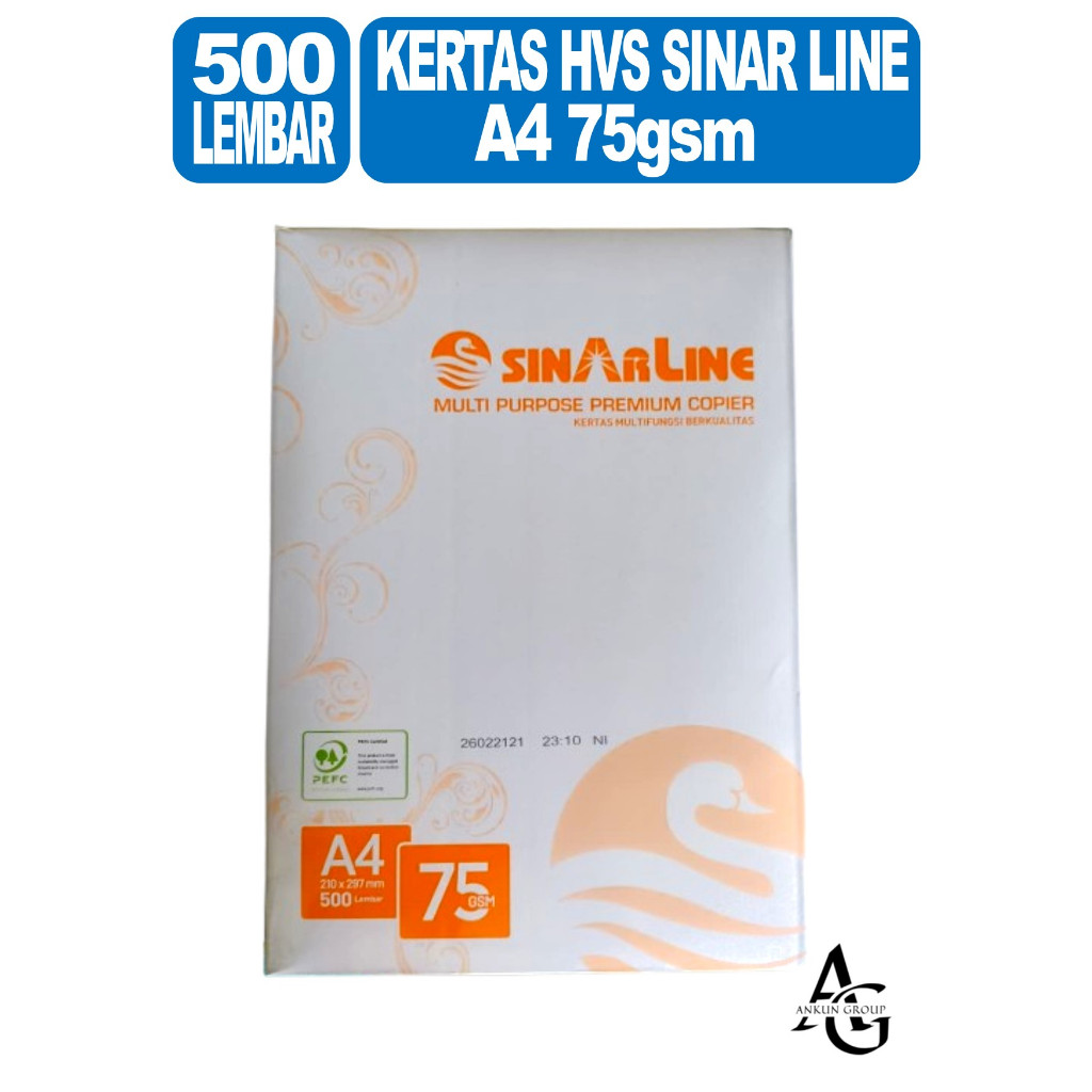 Kertas HVS Sinarline A4 75gsm (RIM)