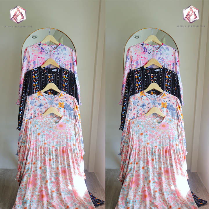 Daster Daily Premium Bunga Rayon Busui Friendly