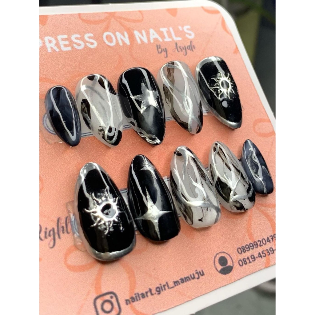 press on nail costum
