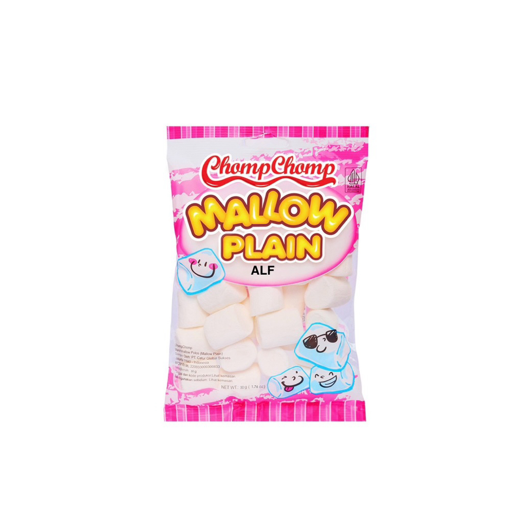 Chomp-chomp Mallow Plain Marshmallow 50 gram