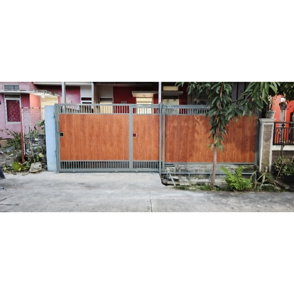 Pagar dorong minimalis