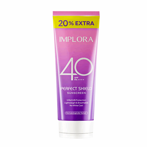 IMPLORA_Perfect Shield Sunscreen SPF 40 PA++++ 50ml 20% extra-Sunscreen UV Filter